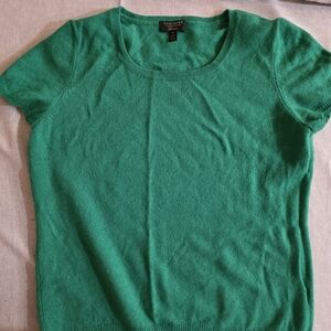 Green Short Sleeve Sweater